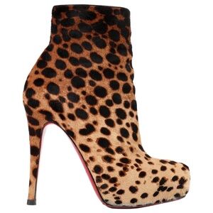 Christian Louboutin Miss Clichy Leopard Boots